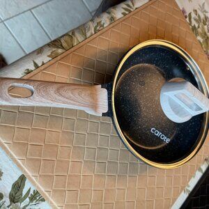 Carote Non Stick 8" Granite Frying Pan Skillet with Lid